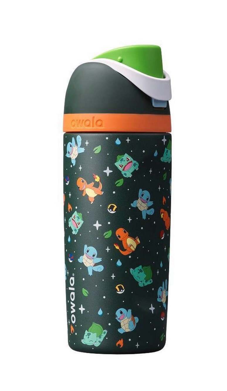 Owala FreeSip Pokemon Kids Water Bottle 16 oz Green